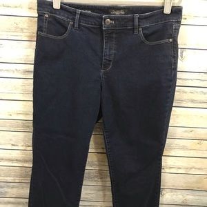 Slim ankle dark denim